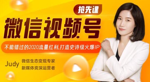 微信视频号抢先课：不能错过的2020流量红利，打造史诗级火爆IP(更新中)