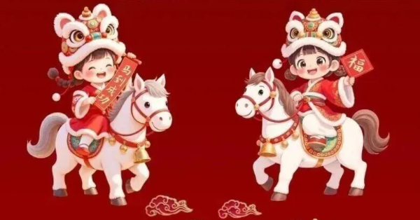 【2228期】高清马年新年IP形象设计素材